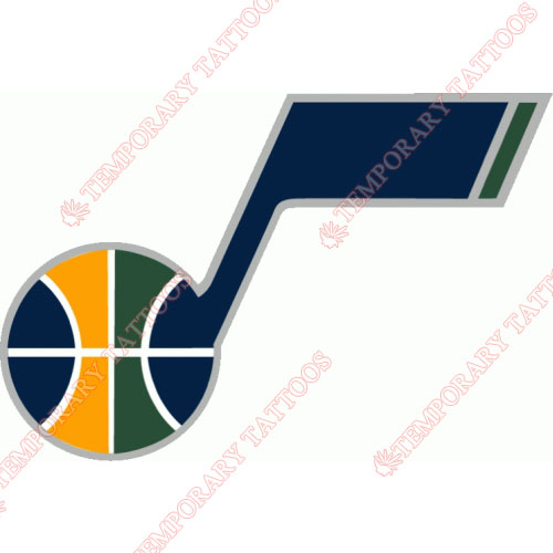 Utah Jazz Customize Temporary Tattoos Stickers NO.1221